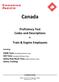 Canada. Proficiency Test Codes and Descriptions. Train & Engine Employees