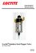 EQUIPMENT Operation Manual. Loctite Stainless Steel Poppet Valve Part Number