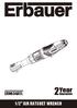 ERN634ATL 1/2 AIR RATCHET WRENCH