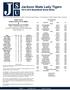 Jackson State Lady Tigers Basketball Game Notes
