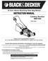 18 Inch (46cm) Mulching Rear Bag Mower INSTRUCTION MANUAL