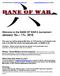 Welcome to the BANE OF WAR 6 tournament January 16th 17th 2016