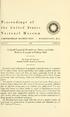 Museum. National. Proceedings. the United States SMITHSONIAN INSTITUTION WASHINGTON, D.C. By Roger F. Cressey. With an Example of Habitat Shift
