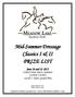 Mid-Summer Dressage Classics I & II PRIZE LIST