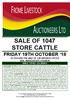 SALE OF 1047 STORE CATTLE