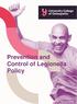 Prevention and Control of Legionella Policy