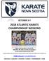 2018 ATLANTIC KARATE CHAMPIONSHIP WEEKEND