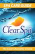Why Clear Spa The Simple Basics in Spa Care Maintenance Balance with Clear Spa 104 Balancing Chemicals