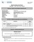 Material Safety Data Sheet SeaKlear: Thick Tile & Vinyl Cleaner
