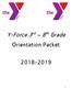 Y-Force 3 rd 8 th Grade. Orientation Packet