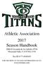 Athletic Association 2017 Season Handbook