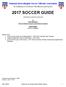 National Intercollegiate Soccer Officials Association 2017 SOCCER GUIDE (INTERCOLLEGIATE EDITION)