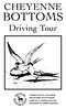 BOTTOMS CHEYENNE. Driving Tour