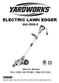 ELECTRIC LAWN EDGER Owner's Manual TOLL-FREE HELPLINE: