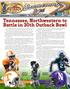 Tennessee, Northwestern to Battle in 30th Outback Bowl
