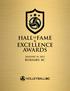 HALL OF FAME EXCELLENCE AWARDS BURNABY, BC