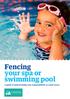 Fencing your spa or swimming pool