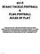 2018 NCAAU TACKLE FOOTBALL & Flag Football Rules of Play