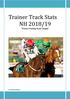 Trainer Track Stats NH 2018/19 Winner Finding Made Simple