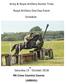 Army & Royal Artillery Hunter Trials. Royal Artillery One Day Event. Schedule