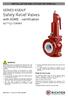 SERIES KSEA/F Safety Relief Valves with ASME - certification spring-loaded