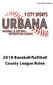 Y City Sports Urbana Baseball/Softball County League Rules