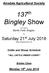 Airedale Agricultural Society. 137 th Bingley Show. To be held at Myrtle Park, Bingley. Cattle and Sheep Schedule **ALL CATTLE UNDER COVER**