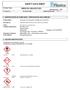 SAFETY DATA SHEET. Product Name: SDS Reference 010 Version No. 4 Revision Date. --- Authorisation date 30/11/10 SHOCK GRANULES