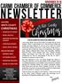 CHRISTMAS SEP 2018 WHITE COUNTY FEATURING SCHEDULE OF EVENTS RETAIL SPECIALS WINDOW DECORATING CONTEST A NOTE FROM THE EXECUTIVE DIRECTOR