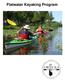 Flatwater Kayaking Program