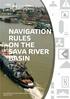 NAVIGATION RULES ON THE SAVA RIVER BASIN