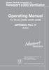 Operating Manual. Newport e360 Ventilator. OPR360U Rev. H. For Model e360s, e360p, e360e. Newport Medical Instruments, Inc.