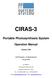 CIRAS-3. Portable Photosynthesis System. Operation Manual. Version PP Systems. All Rights Reserved. 24 th April 2018.