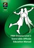 FIBA Oceania Level 1 Score table Officials Education Manual