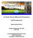 Lt. Frank Greene Memorial Foundation. Golf Tournament