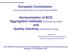 European Commission. Harmonisation of BCS: Aggregation methods (business surveys) and Quality checking (consumer survey)