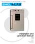 AIR JACKETED CO2 INCUBATORS 115 Volts. Installation and Operation Manual SCO58 SCO40 SCO31. Previously designated: 2460, 2440, 2428