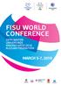 FISU WORLD CONFERENCE 29TH WINTER UNIVERSIADE KRASNOYARSK 2019 RUSSIAN FEDERATION