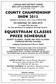 COUNTY CHAMPIONSHIP SHOW 2013 EQUESTRIAN CLASSES PRIZE SCHEDULE