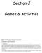 Section J. Games & Activities