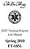 EMT Training Program Lab Manual. Spring 2010 FT-183L