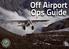 TECHNIQUES FOR OFF AIRPORT OPERATIONS