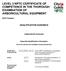 LEVEL 3 NPTC CERTIFICATE OF COMPETENCE IN THE THOROUGH EXAMINATION OF ARBORICULTURAL EQUIPMENT