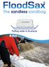 The sandless sandbag. Putting water in its place!