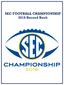 SEC Championship Game Record Book As of 1/17/17