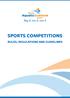 SPORTS COMPETITIONS RULES, REGULATIONS AND GUIDELINES