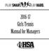 Girls Tennis Manual for Managers