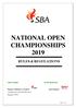 NATIONAL OPEN CHAMPIONSHIPS 2019