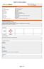 SAFETY DATA SHEET. Page 1 of 7. SDS Version Number: IDENTIFICATION OF THE MATERIAL AND SUPPLIER
