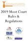 2019 Moot Court Rules & Regulations